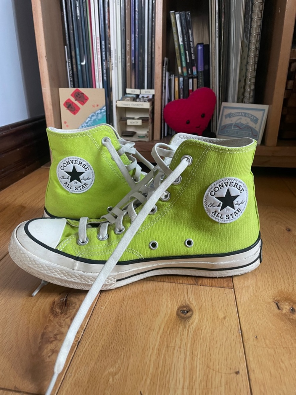 Converse High Top Chuck 70s Sneakers - Neon Green / Lime Green